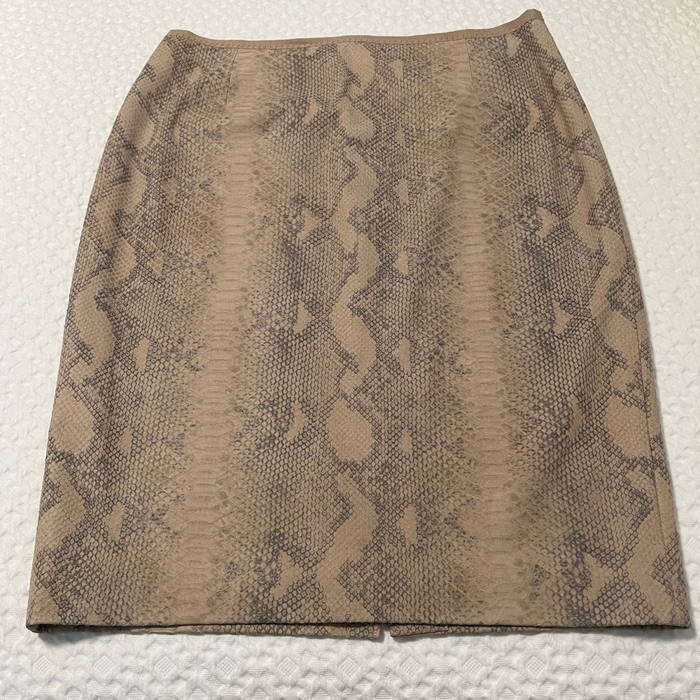 Elie Tahari Leather Pencil Skirt